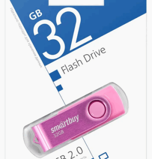 Флэш-драйв 32ГБ Smart Buy розовый ш/к094321